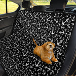 Black And White Anchor Pattern Print Pet Car Back Seat Cover