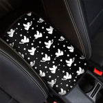 Black And White Angel Pattern Print Car Center Console Cover