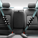 Black And White Angel Pattern Print Car Seat Belt Covers