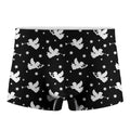 Black And White Angel Pattern Print Men's Boxer Briefs