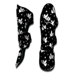 Black And White Angel Pattern Print Muay Thai Shin Guard