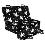 Black And White Angel Pattern Print Pet Car Back Seat Cover
