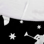 Black And White Angel Pattern Print Sofa Cover