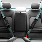 Black And White Aquarius Sign Print Car Seat Belt Covers