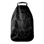 Black And White Aquarius Sign Print Car Seat Organizers