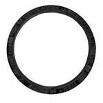 Black And White Aquarius Sign Print Car Steering Wheel Cover