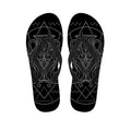 Black And White Aquarius Sign Print Flip Flops