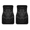 Black And White Aquarius Sign Print Front Car Floor Mats