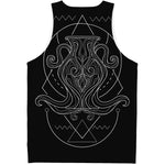 Black And White Aquarius Sign Print Men's Tank Top