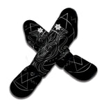 Black And White Aquarius Sign Print Muay Thai Shin Guard