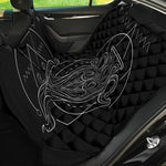 Black And White Aquarius Sign Print Pet Car Back Seat Cover