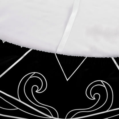 Black And White Aquarius Sign Print Sofa Cover