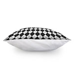 Black And White Argyle Pattern Print Pillow Cover