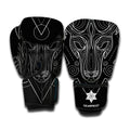 Black And White Aries Sign Print Boxing Gloves