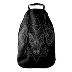 Black And White Aries Sign Print Car Seat Organizers