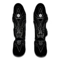 Black And White Aries Sign Print Muay Thai Shin Guards