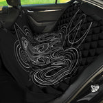 Black And White Aries Sign Print Pet Car Back Seat Cover