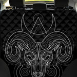 Black And White Aries Sign Print Pet Car Back Seat Cover