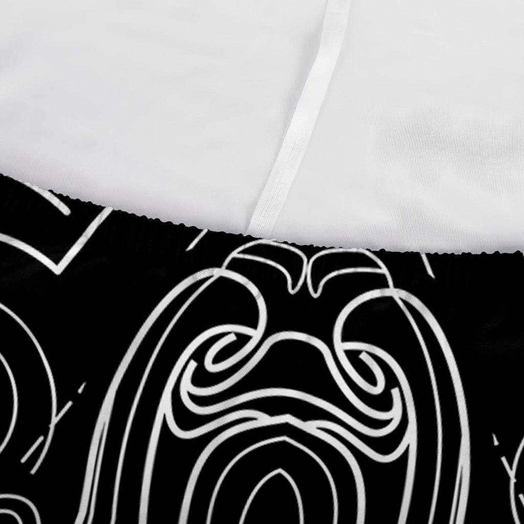 Black And White Aries Sign Print Sofa Cover