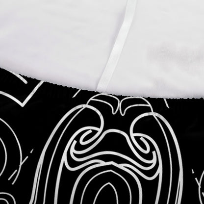 Black And White Aries Sign Print Sofa Cover
