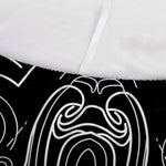 Black And White Aries Sign Print Sofa Cover