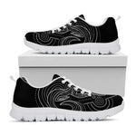Black And White Aries Sign Print White Sneakers