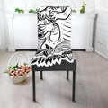 Black And White Axolotl Print Dining Chair Slipcover