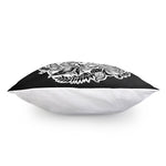 Black And White Axolotl Print Pillow Cover