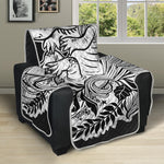 Black And White Axolotl Print Recliner Protector