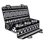 Black And White Aztec Pattern Print Pet Car Back Seat Cover