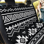 Black And White Aztec Pattern Print Pet Car Back Seat Cover