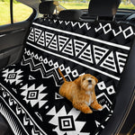 Black And White Aztec Pattern Print Pet Car Back Seat Cover