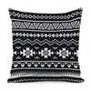 Black And White Aztec Pattern Print Pillow Cover