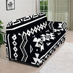Black And White Aztec Pattern Print Sofa Cover