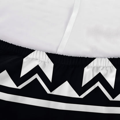 Black And White Aztec Pattern Print Sofa Cover