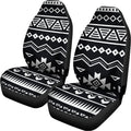 Black And White Aztec Pattern Print Universal Fit Car Seat Covers