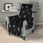 Black And White Ballet Pattern Print Armchair Protector