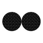 Black And White Ballet Pattern Print Car Coasters