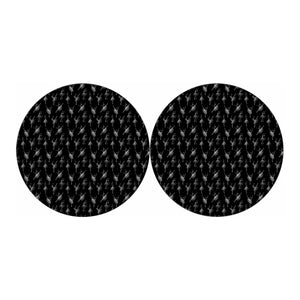 Black And White Ballet Pattern Print Car Coasters