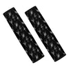 Black And White Ballet Pattern Print Car Seat Belt Covers