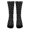 Black And White Ballet Pattern Print Crew Socks