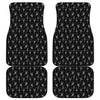 Black And White Ballet Pattern Print Front and Back Car Floor Mats