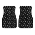 Black And White Ballet Pattern Print Front Car Floor Mats