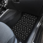 Black And White Ballet Pattern Print Front Car Floor Mats