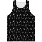 Black And White Ballet Pattern Print Men's Tank Top