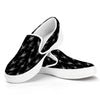 Black And White Ballet Pattern Print White Slip On Shoes