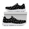 Black And White Ballet Pattern Print White Sneakers