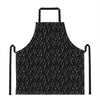 Black And White Balloon Pattern Print Apron