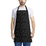 Black And White Balloon Pattern Print Apron