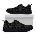 Black And White Balloon Pattern Print Black Running Shoes